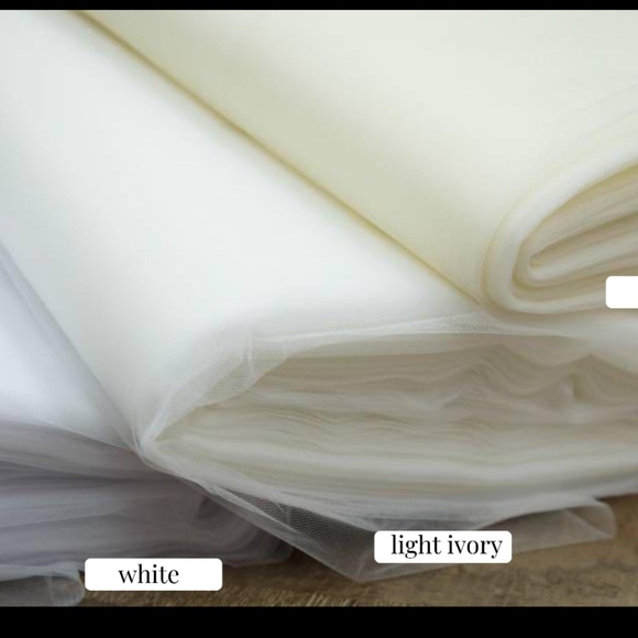 Fingertip Length Horsehair Trim Veil with Blusher - never worn - Picture 5 of 6